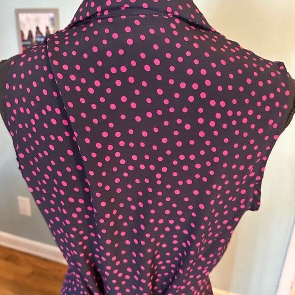 Studio I Polka Dot Sleeveless Maxi Dress - Picture 7 of 12